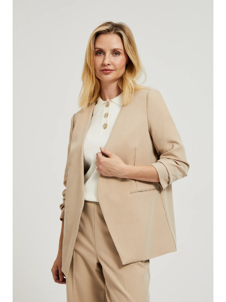 Moodo Sako sa naboranim 3/4 rukavom bež Moodo