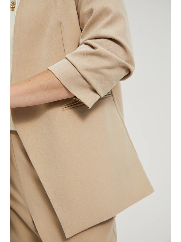 Moodo Sako sa naboranim 3/4 rukavom bež Moodo