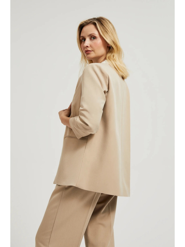 Moodo Sako sa naboranim 3/4 rukavom bež Moodo