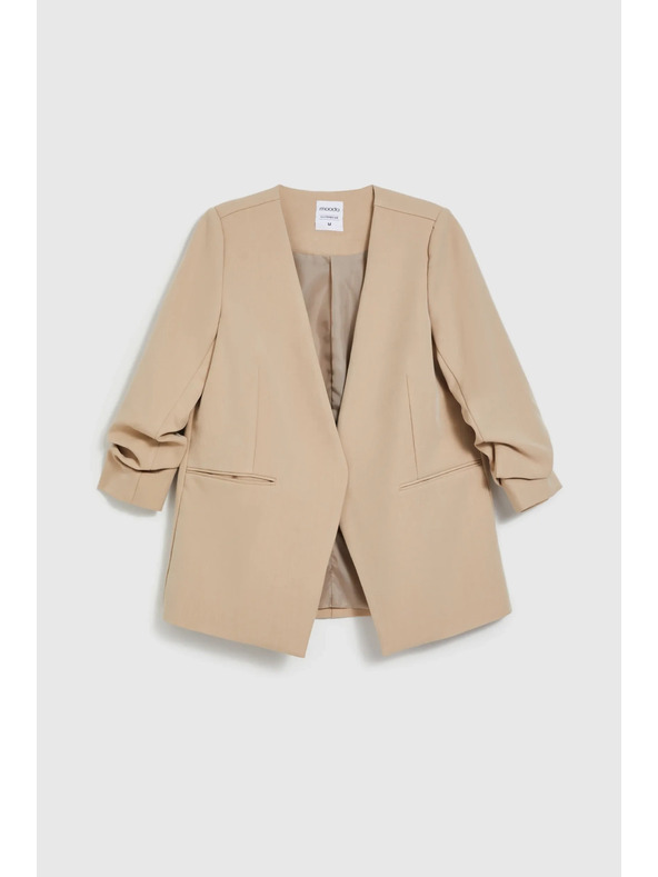 Moodo Sako sa naboranim 3/4 rukavom bež Moodo