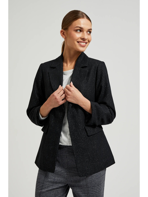 Moodo Sako s tročetvrt rukavima crno Moodo