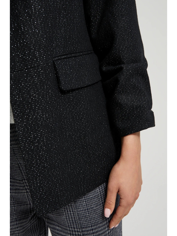 Moodo Sako s tročetvrt rukavima crno Moodo