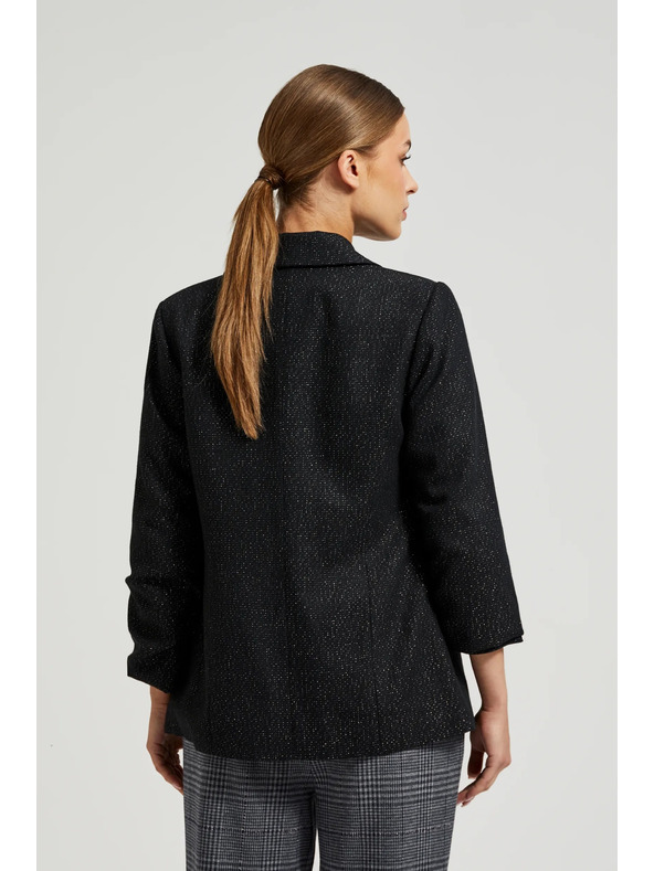 Moodo Sako s tročetvrt rukavima crno Moodo