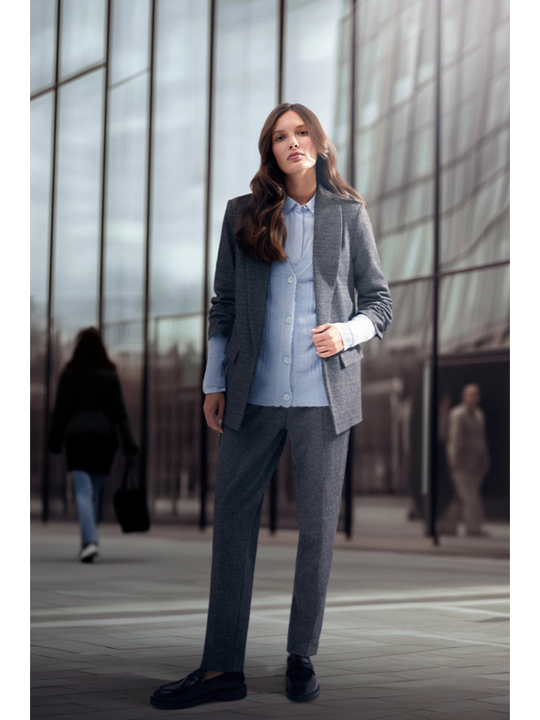 Moodo Sako sa naboranim rukavima sivo Moodo