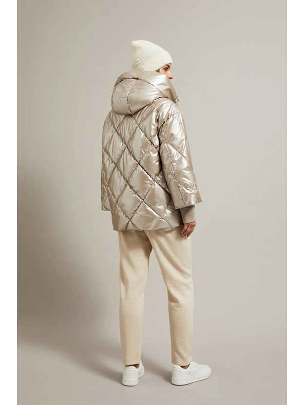 Moodo Prošivena jakna s velikim džepovima bež Moodo