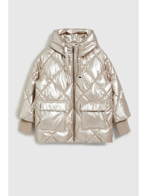 Moodo Prošivena jakna s velikim džepovima bež Moodo