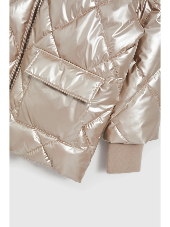 Moodo Prošivena jakna s velikim džepovima bež Moodo