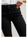 Moodo Glatke crne traperice bootcut kroja Moodo