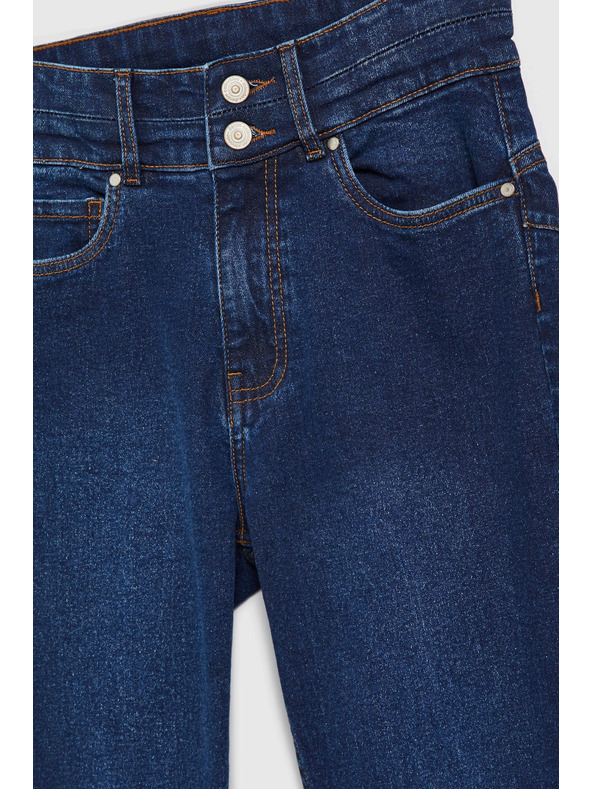 Moodo Plave pamučne uske traperice Moodo