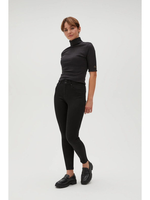 Moodo Glatke uske crne traperice Moodo