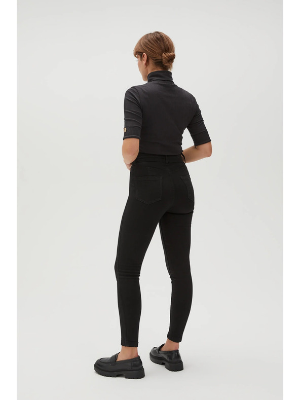 Moodo Glatke uske crne traperice Moodo