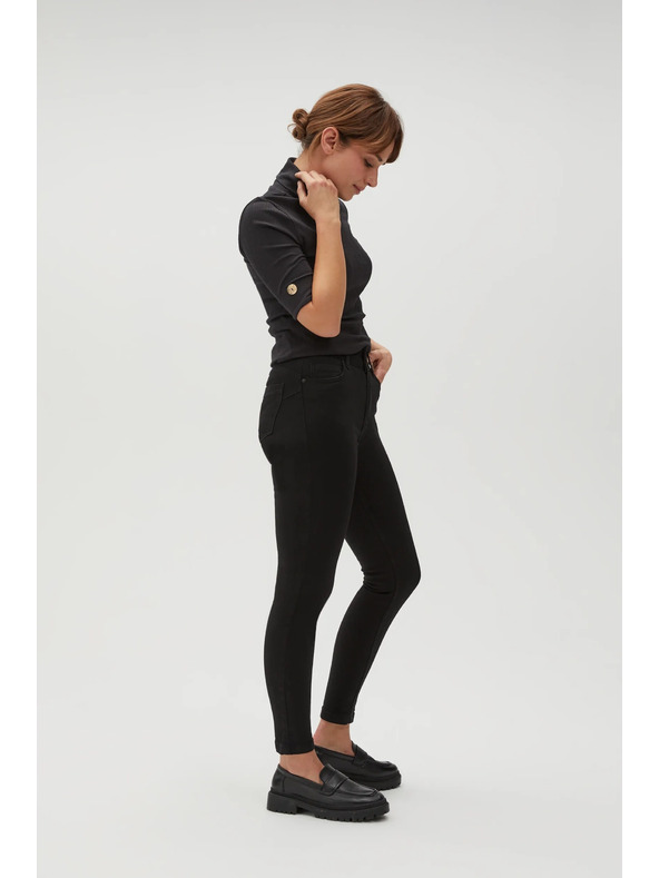 Moodo Glatke uske crne traperice Moodo