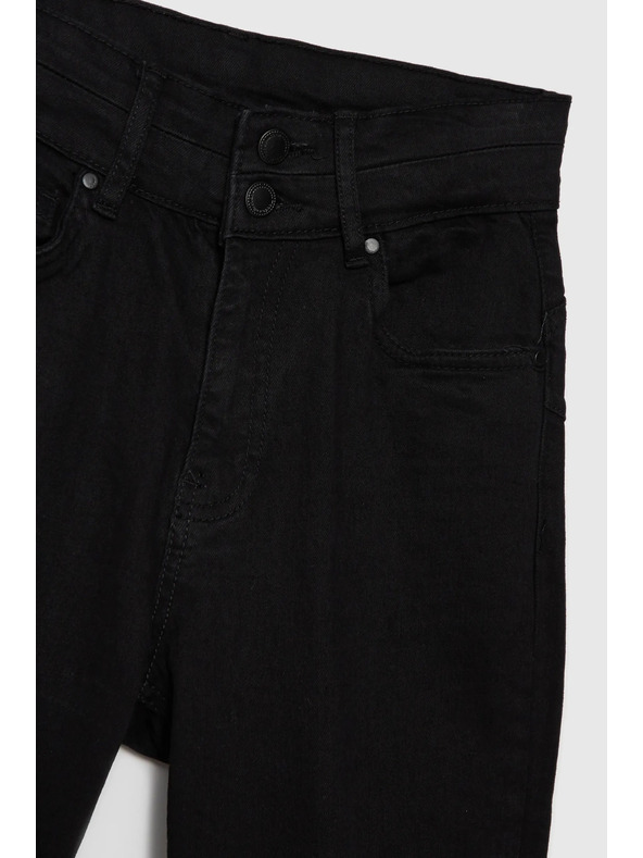 Moodo Glatke uske crne traperice Moodo