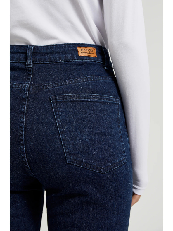 Moodo Tamno plave traperice ravnih nogavica Moodo