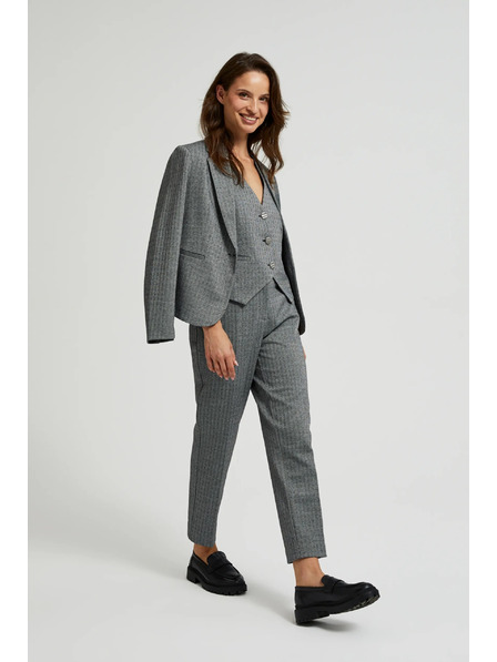 Moodo Elegantne cigareta hlače sive Moodo