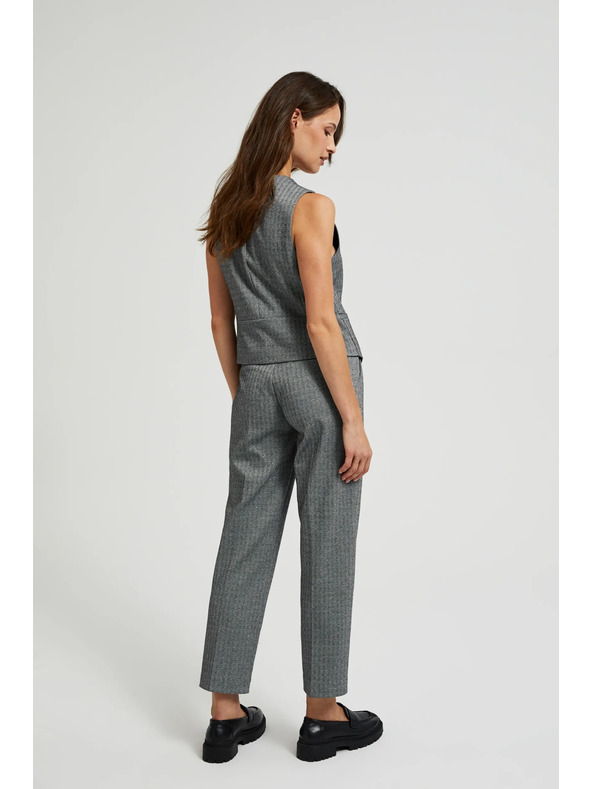 Moodo Elegantne cigareta hlače sive Moodo