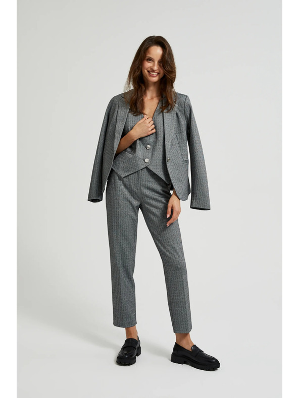 Moodo Elegantne cigareta hlače sive Moodo