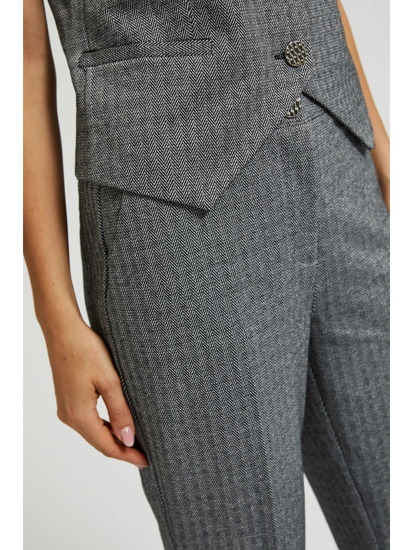 Moodo Elegantne cigareta hlače sive Moodo