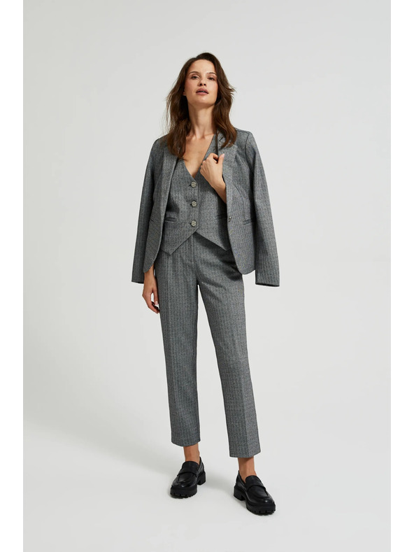 Moodo Elegantne cigareta hlače sive Moodo