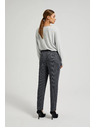 Moodo Sive karirane hlače ravnih nogavica Moodo
