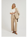 Moodo Elegantne bež hlače Moodo