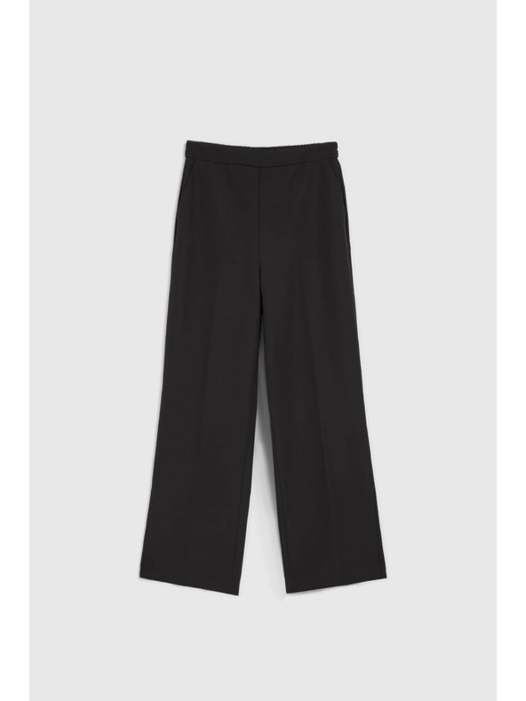 Moodo Svečane crne hlače s naborima Moodo