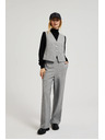 Moodo Svečane sive hlače ravnih nogavica Moodo