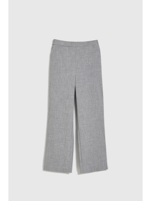 Moodo Svečane sive hlače ravnih nogavica Moodo