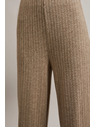 Moodo Prugaste hlače s metalnom niti bež boje Moodo