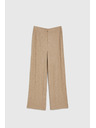 Moodo Prugaste hlače s metalnom niti bež boje Moodo
