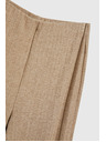 Moodo Prugaste hlače s metalnom niti bež boje Moodo