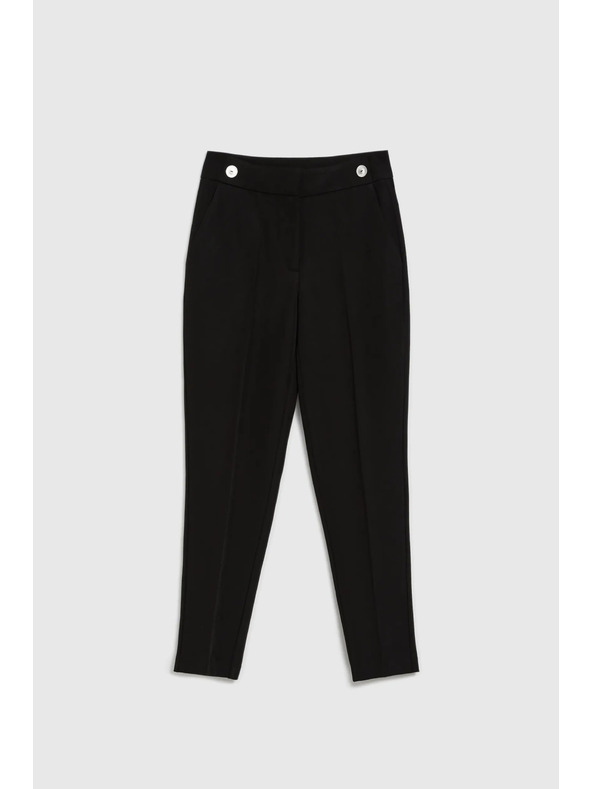 Moodo Elegantne crne uske hlače Moodo