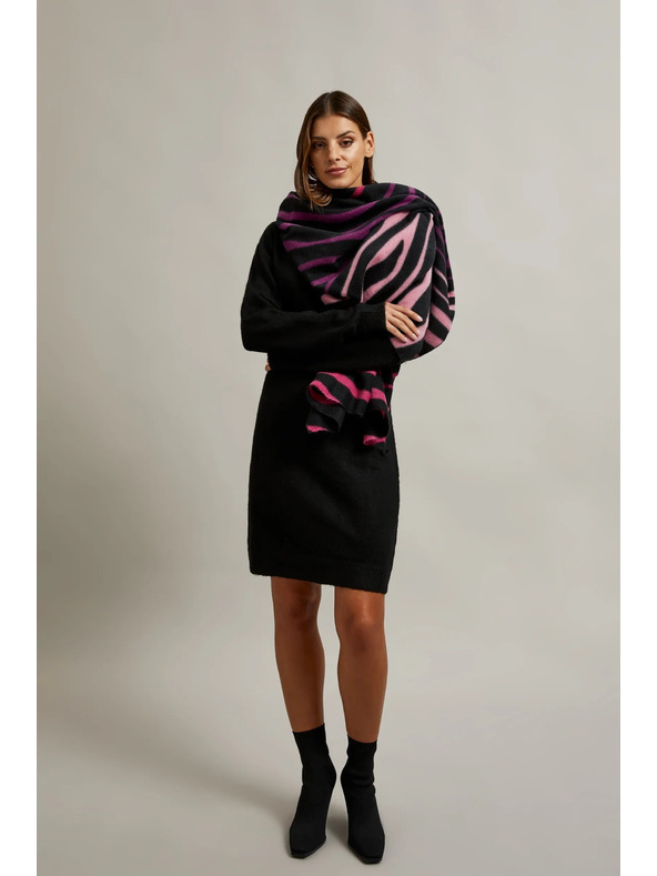 Moodo Ružasti šal s životinjskim motivom Moodo