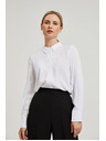Moodo Bijela viskozna košulja s ovratnikom Moodo