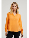 Moodo Košulja s V-izrezom s narančastim gumbima Moodo