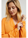 Moodo Košulja s V-izrezom s narančastim gumbima Moodo
