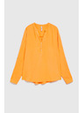 Moodo Košulja s V-izrezom s narančastim gumbima Moodo