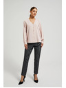 Moodo Glatka košulja s dekorativnim gumbima Moodo