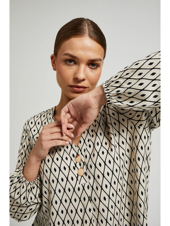 Moodo Košulja s uzorkom i dekorativnim gumbima Moodo