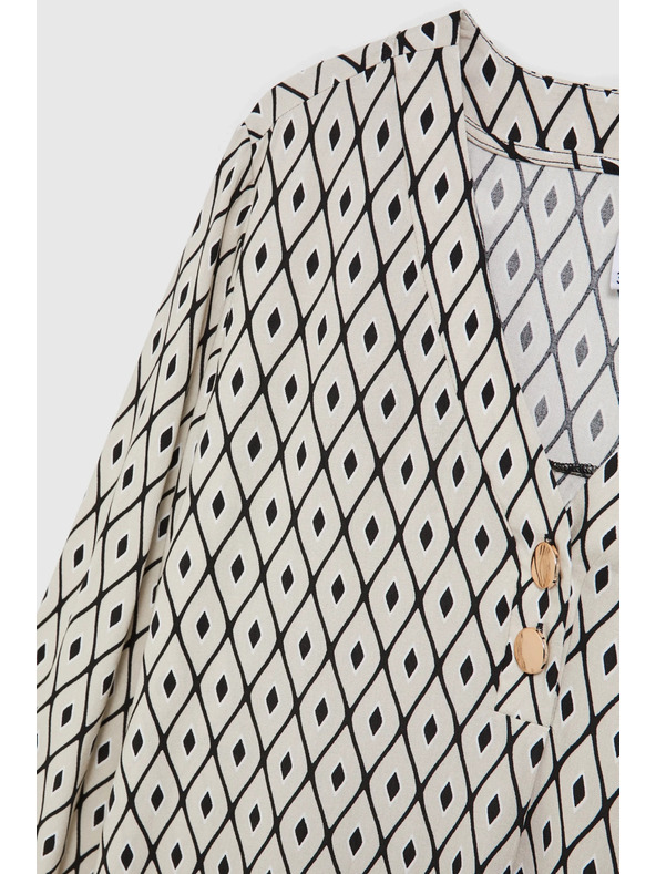 Moodo Košulja s uzorkom i dekorativnim gumbima Moodo