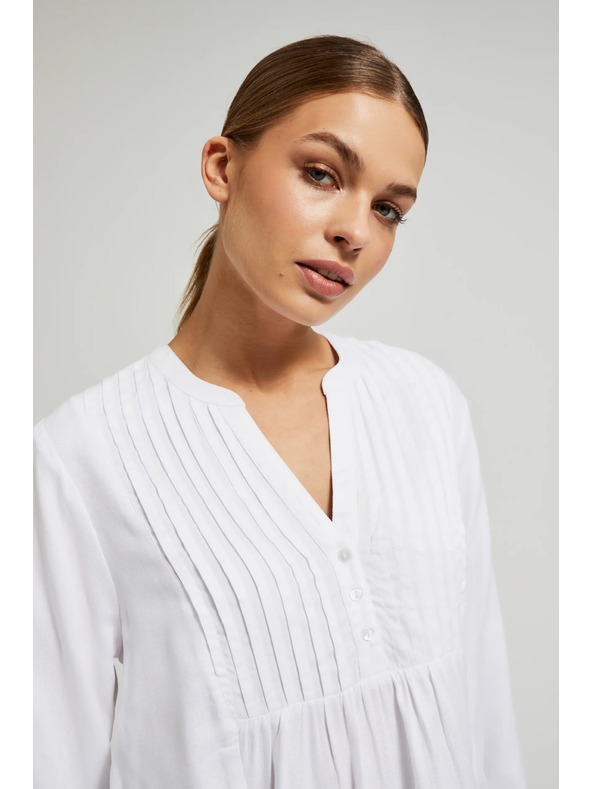 Moodo Bijela košulja s dugim rukavima Moodo