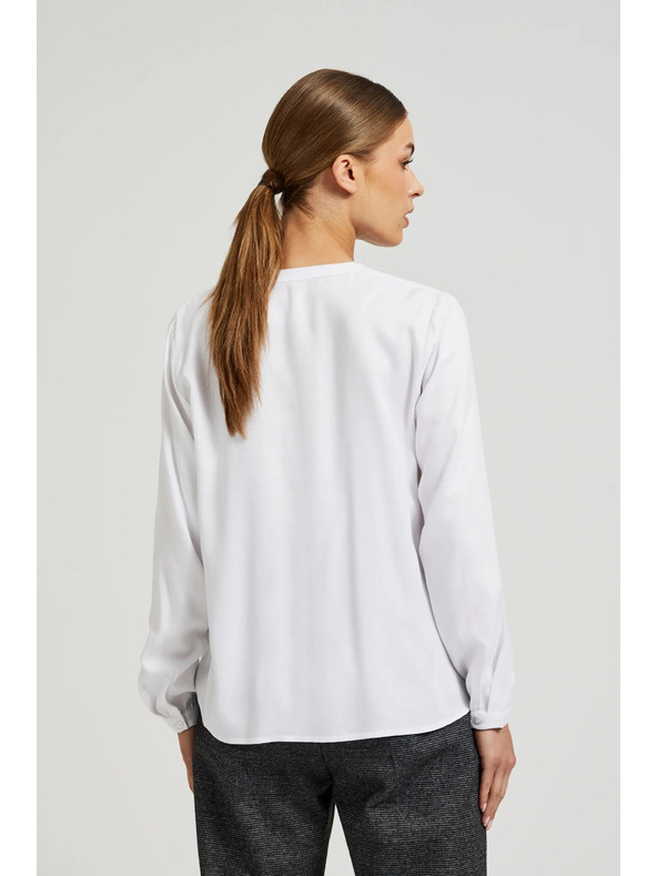Moodo Bijela košulja s dugim rukavima Moodo