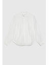 Moodo Pamučna bijela bluza s volanima Moodo