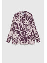 Moodo Viskozna košulja s uzorkom ljubičasta Moodo