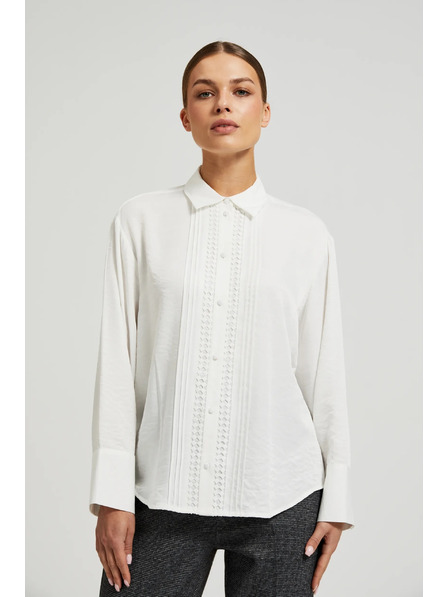 Moodo Elegantna bijela viskozna košulja Moodo