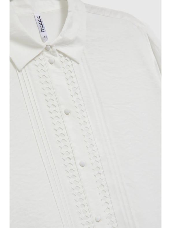 Moodo Elegantna bijela viskozna košulja Moodo