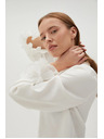 Moodo Bijela košulja s volanima na rukavima Moodo