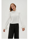 Moodo Bijela košulja s volanima na rukavima Moodo