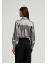 Moodo Srebrna košulja s naboranim rukavima Moodo