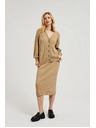 Moodo Pletena midi suknja bež Moodo